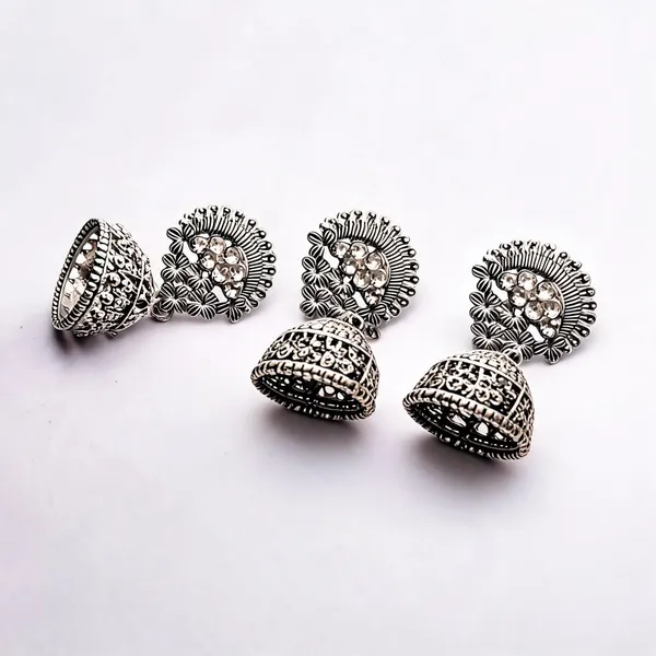 Silver_Brass_Earring_For_Women_Pack_Of_3