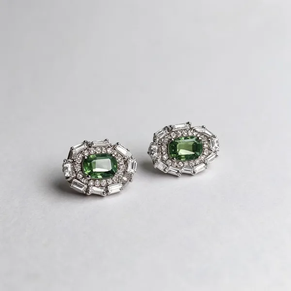 Green_Brass_Earring_For_Women