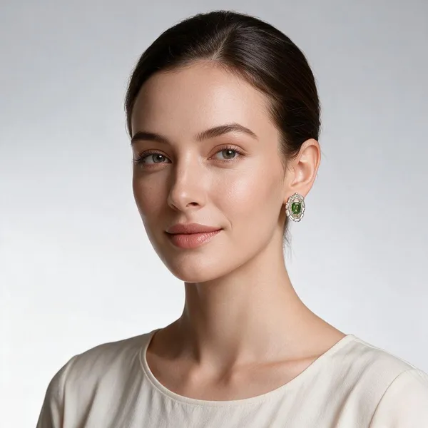 Green_Brass_Earring_For_Women