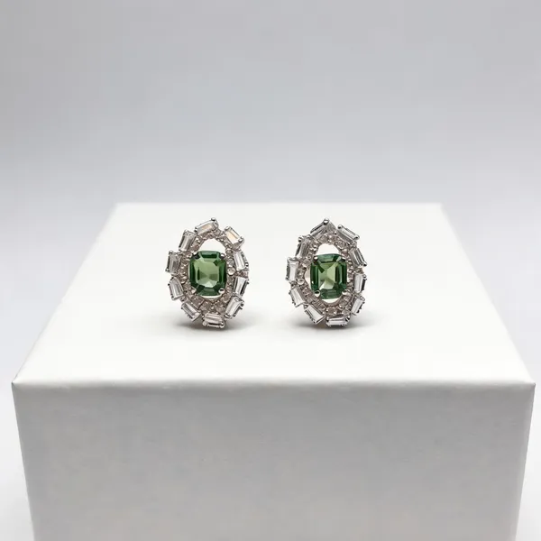 Green_Brass_Earring_For_Women