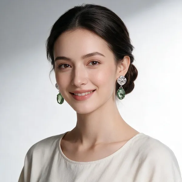 Green_Brass_Earring_For_Women