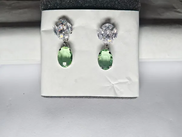 Green_Brass_Earring_For_Women