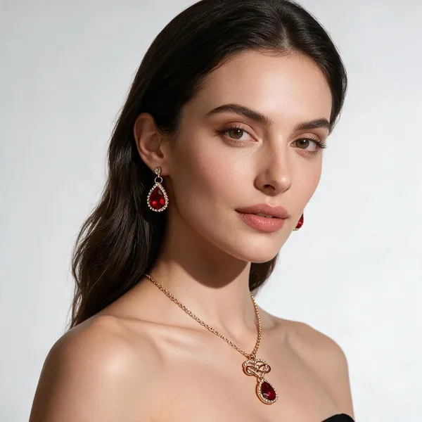 Gold_And_Red_Brass_Combo_Earring_And_Pendant_Set_For_Women