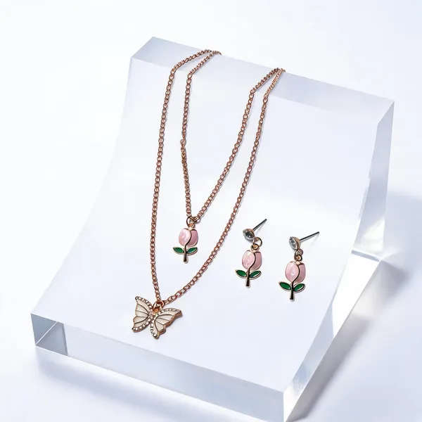 Rose_Gold_Brass_Combo_Earring_And_Pendant_Set_For_Women