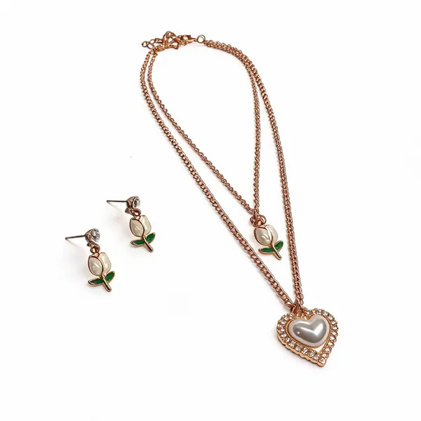 Gold_Brass_Combo_Earring_And_Pendant_Set_For_Women