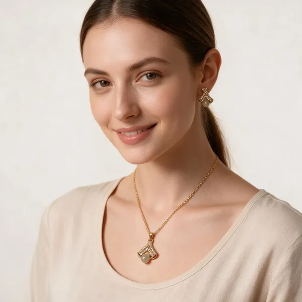 Gold_Brass_Combo_Earring_And_Pendant_Set_For_Women