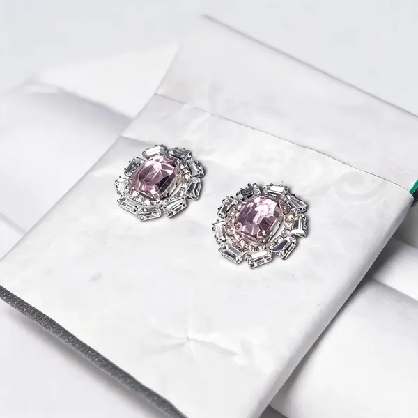 Silver_And_Pink_Brass_Earring_For_Women