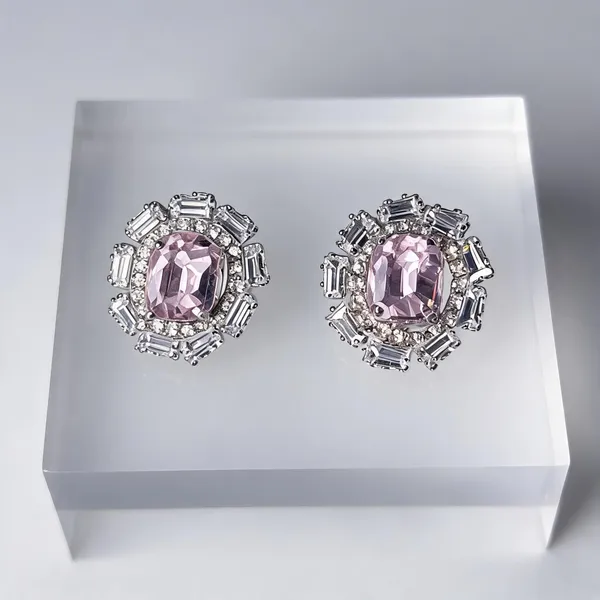 Silver_And_Pink_Brass_Earring_For_Women