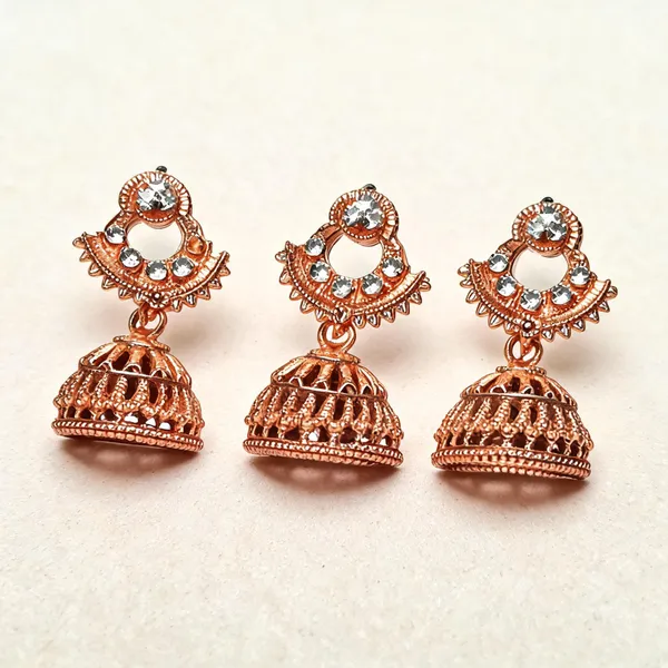 Rose_Gold_Brass_Earring_For_Women_Pack_Of_3