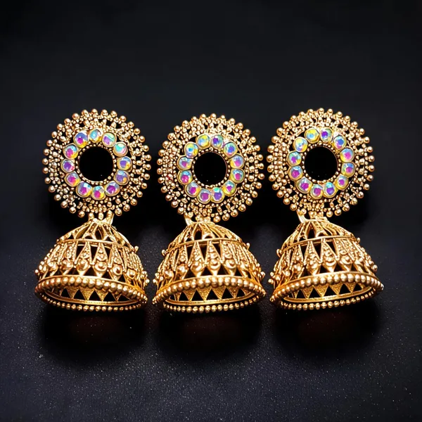 Gold_Brass_Earring_For_Women_Pack_Of_3