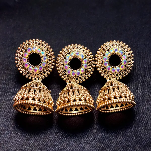 Gold_Brass_Earring_For_Women_Pack_Of_3