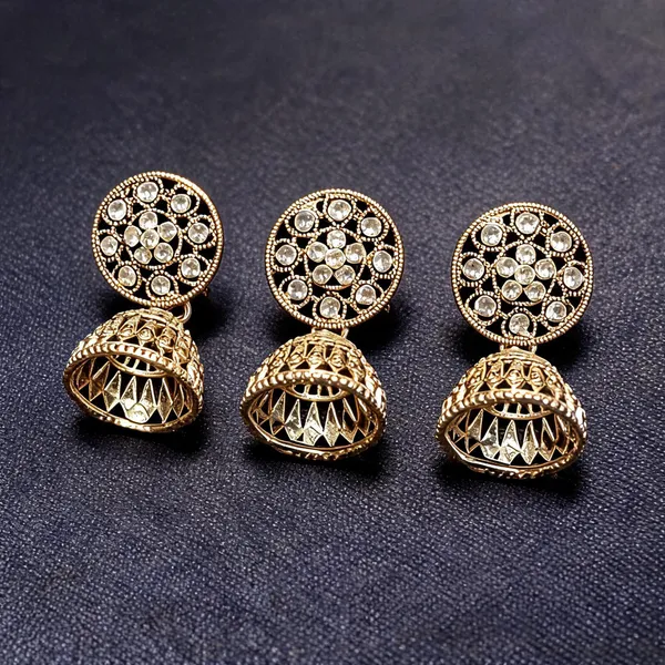 Gold_Brass_Earring_For_Women_Pack_Of_3