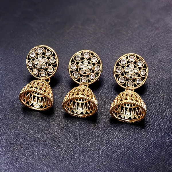 Gold_Brass_Earring_For_Women_Pack_Of_3