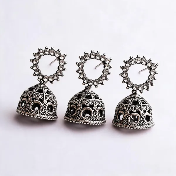 Silver_Brass_Earring_For_Women_Pack_Of_3