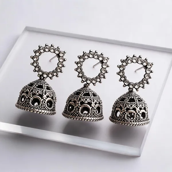 Silver_Brass_Earring_For_Women_Pack_Of_3