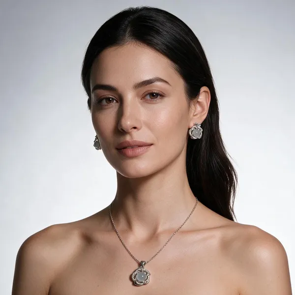Silver_Brass_Combo_Earring_And_Pendant_Set_For_Women