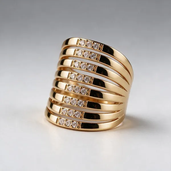 Gold-Tone_Embellished_Ring_For_Women_-_Pack_Of_2