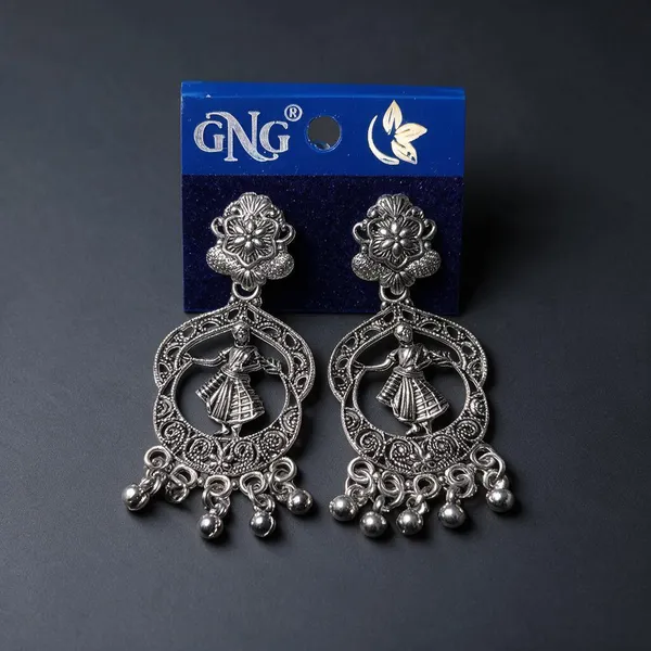 Silver-Tone_Oxidized_Dangler_Earrings_For_Women_-_Pack_Of_2