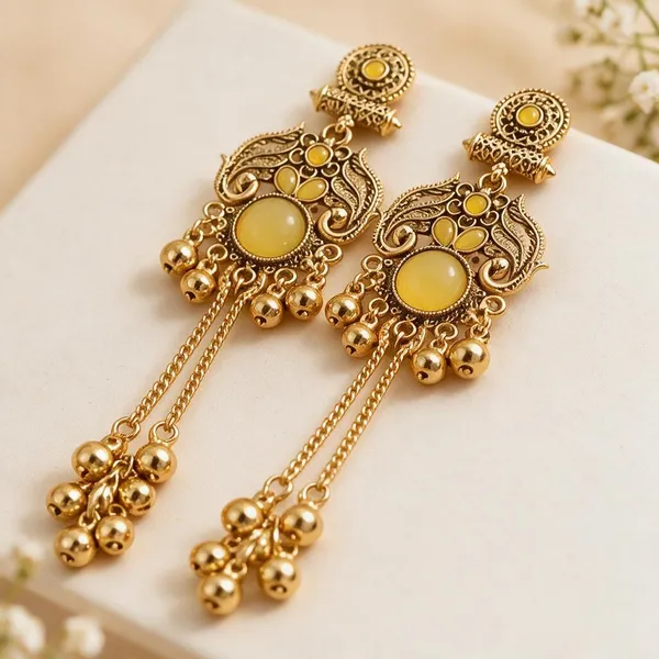 Gold_Tone_Traditional_Dangler_Earrings_For_Women