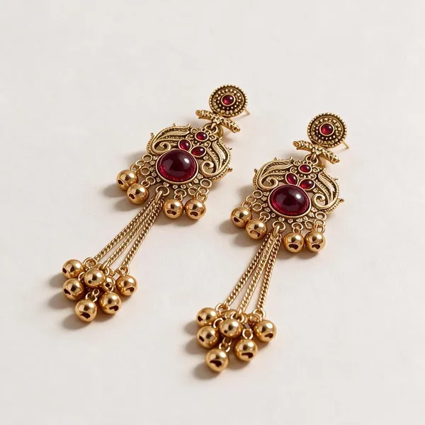 Gold_Tone_Red_Stone_Long_Jhumka_Earrings_For_Women