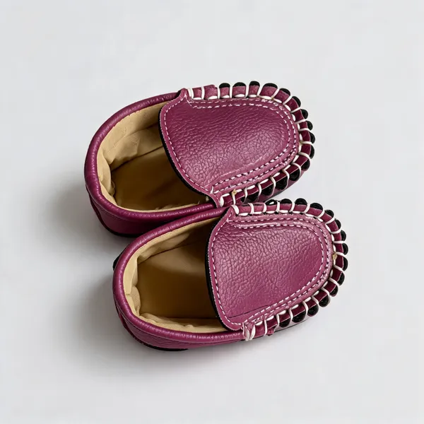 Magenta_Rexine_Shoe_For_Kids