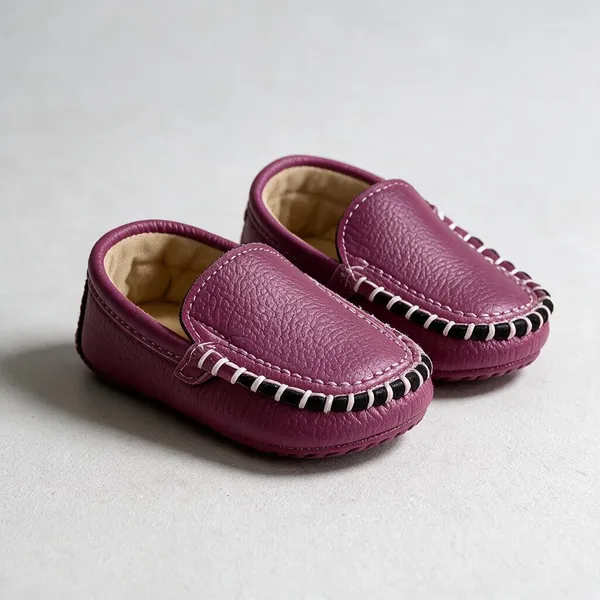 Magenta_Rexine_Shoe_For_Kids