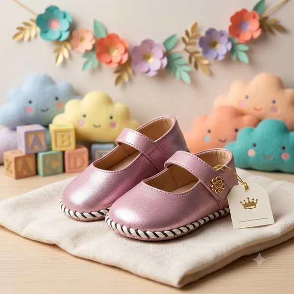 Pink_Rexine_Shoe_For_Kids