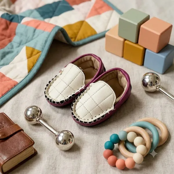 Cream_Rexine_Shoe_For_Kids