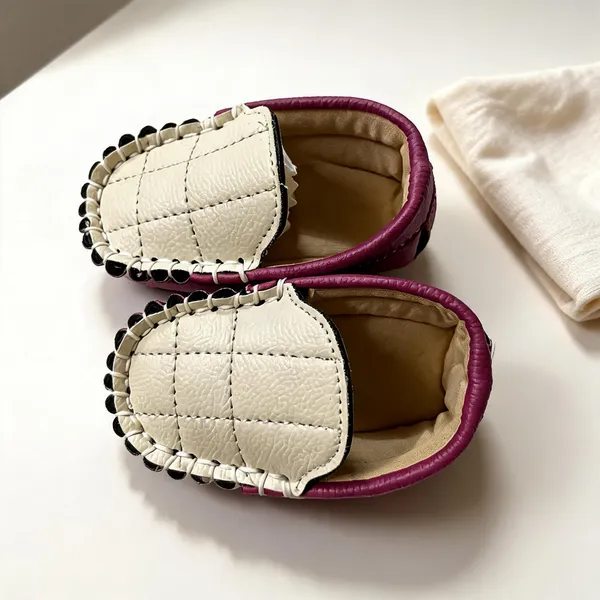Cream_Rexine_Shoe_For_Kids