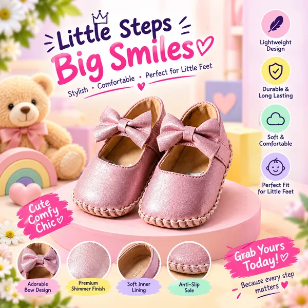 Pink_Rexine_Shoe_For_Kids