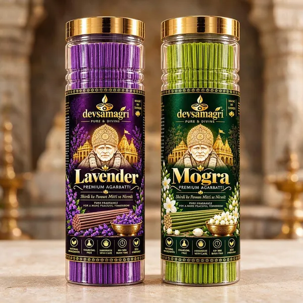 Devsamagri_Premium_Agarbatti_Combo_Pack_Of_Lavender_+_Mogra_|_500G