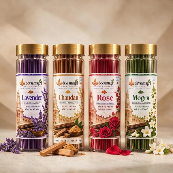 Devsamagri_Divine_Fragrance_Collection_Of_4_Premium_Agarbatti_Combo_|_Mogra,_Chandan,_Rose_&_Lavender_|_60_Sticks_Each