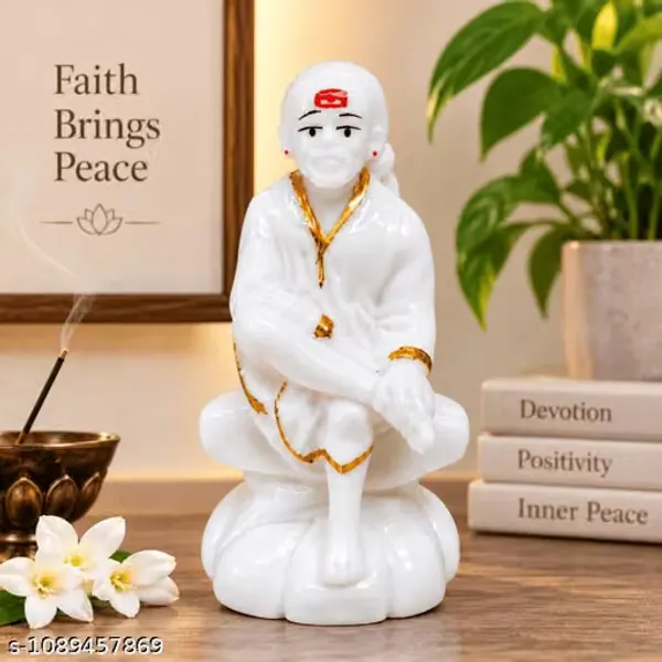 Sai_Baba_Idol_Murti_For_Car_Dashboard,_Home_Temple_&_Office_|_Resin_Decorative_Statue_With_Golden_Finish_|_Small_Spiritual_Showpiece_&_Gift