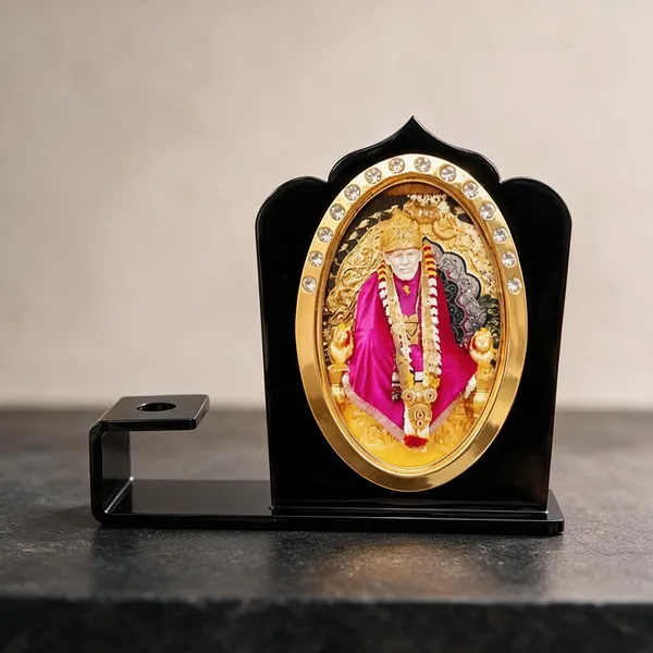 Sai_Baba_Car_Dashboard_Idol_Photo_Frame_With_Pen_Holder