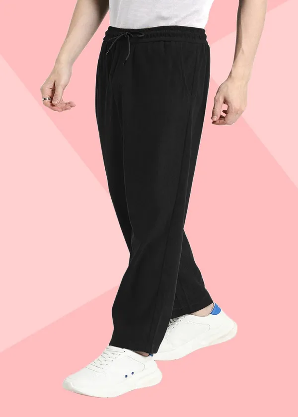 Black_4_Way_Twill_Relaxed_Fit_Jogger_Pants_For_Men