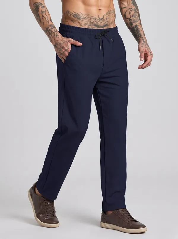 Navy_Corduroy_Tapered_Joggers_For_Men