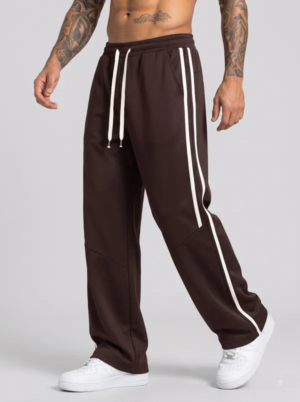 Brown_4_Way_Twill_Relaxed_Fit_Track_Pants_For_Men