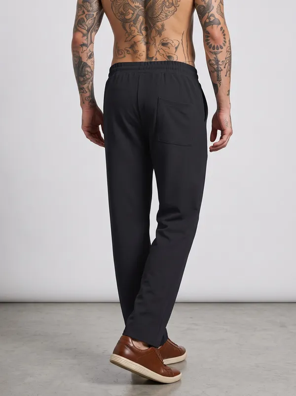 Black_4_Way_Twill_Casual_Fit_Jogger_Pants_For_Men