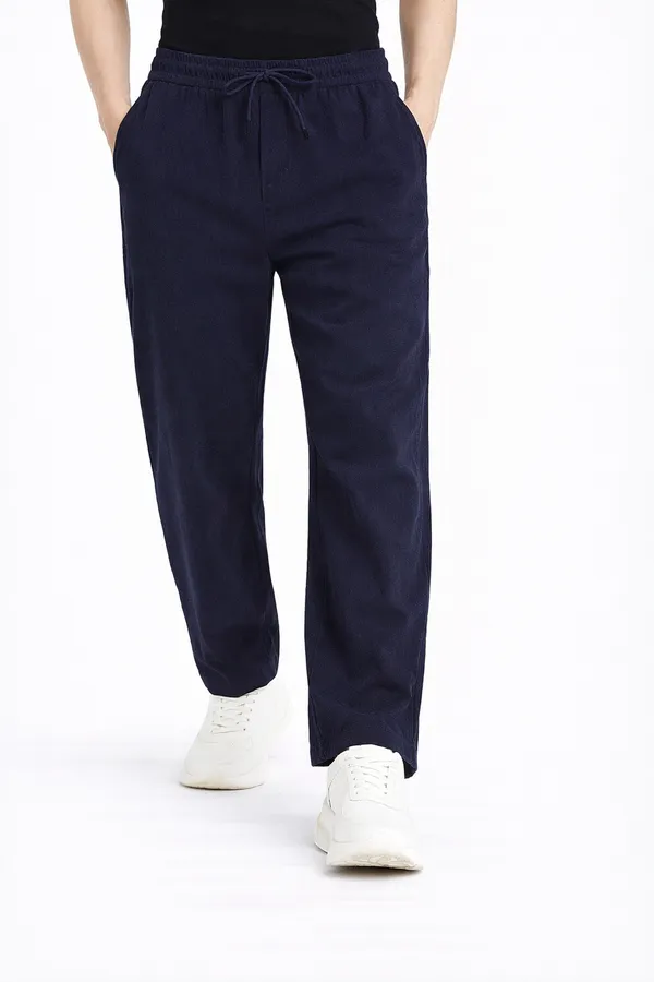 Navy_Corduroy_Relaxed_Fit_Jogger_Pants_For_Men