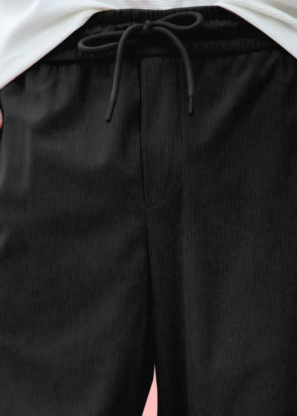 Black_4_Way_Twill_Relaxed_Fit_Jogger_Pants_For_Men