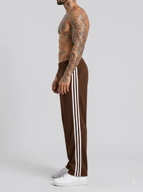Brown_4_Way_Twill_Relaxed_Fit_Track_Pants_For_Men