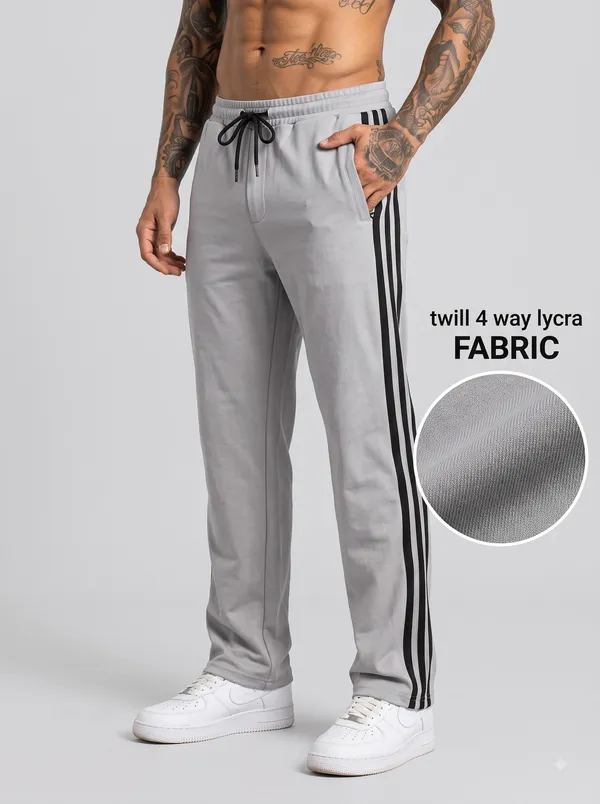Grey_4_Way_Twill_Striped_Track_Pants_For_Men