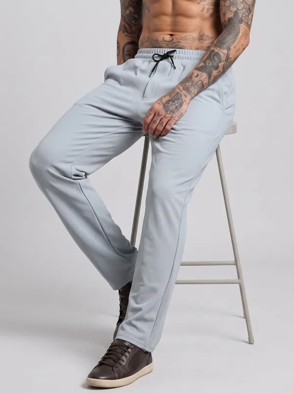 Light_Grey_4_Way_Twill_Regular_Fit_Jogger_Pants_For_Men