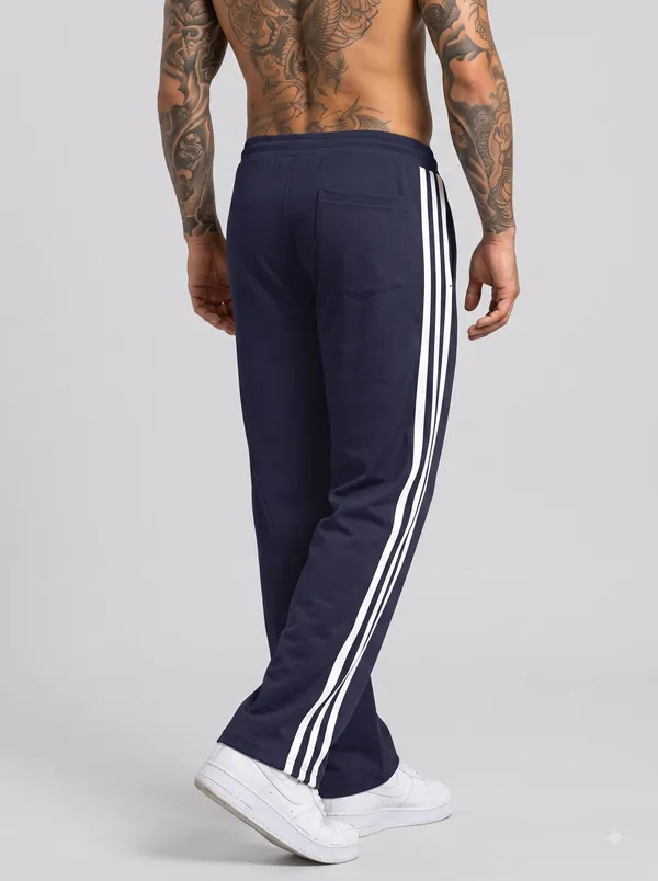 Navy_4_Way_Twill_Striped_Track_Pants_For_Men
