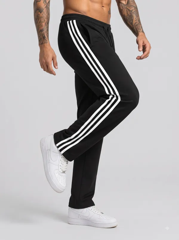 Black_4_Way_Twill_Relaxed_Fit_Track_Pants_For_Men