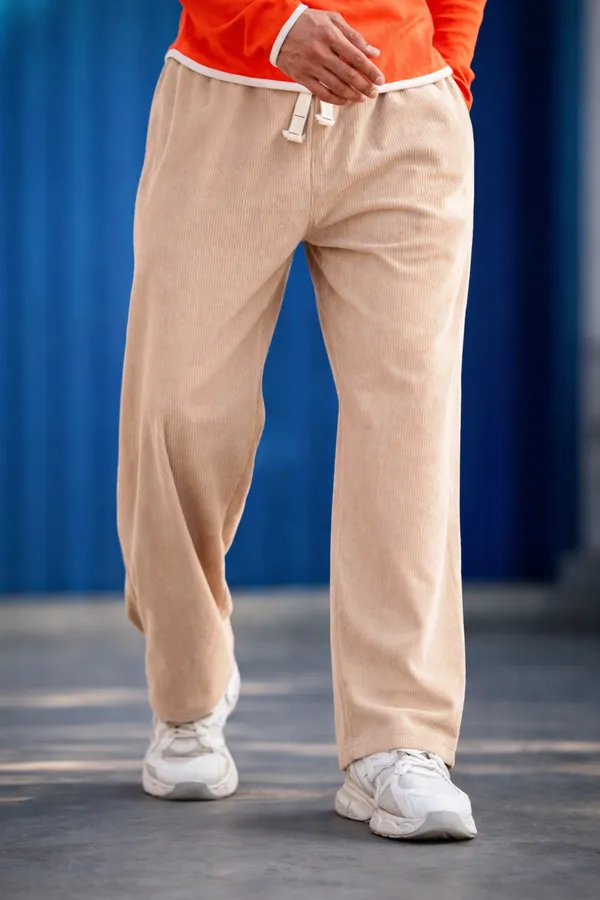 Cream_Corduroy_Relaxed_Fit_Cargo_Pants_For_Men