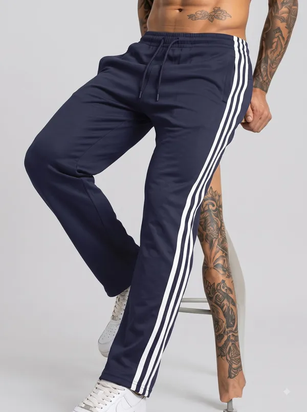 Navy_4_Way_Twill_Striped_Track_Pants_For_Men