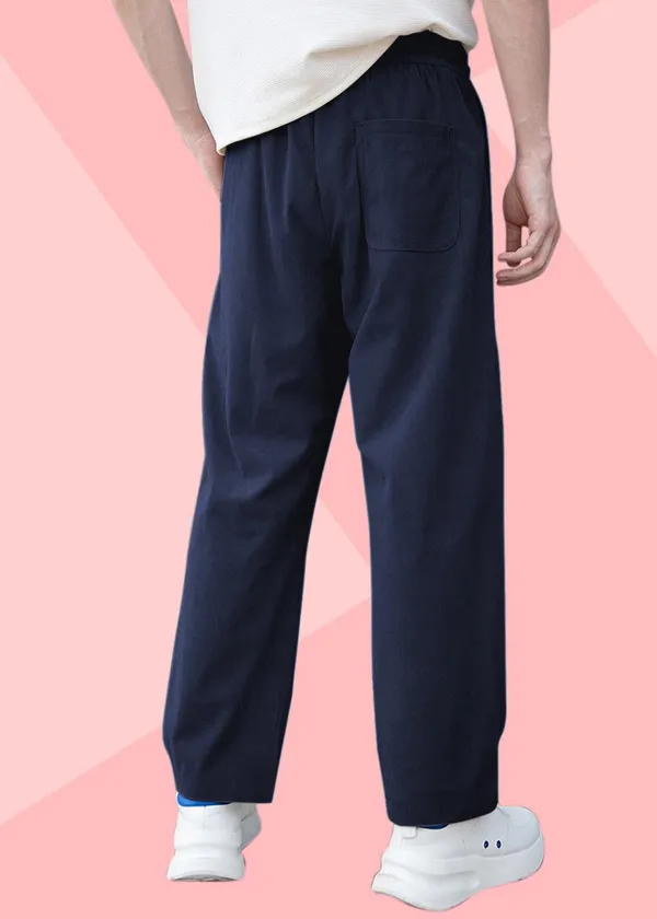 Navy_Corduroy_Relaxed_Fit_Jogger_Pants_For_Men
