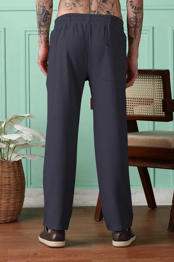 Dark_Grey_4_Way_Twill_Relaxed_Fit_Drawstring_Trousers_For_Men