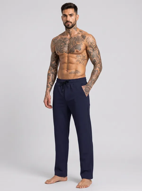 Navy_Corduroy_Tapered_Joggers_For_Men